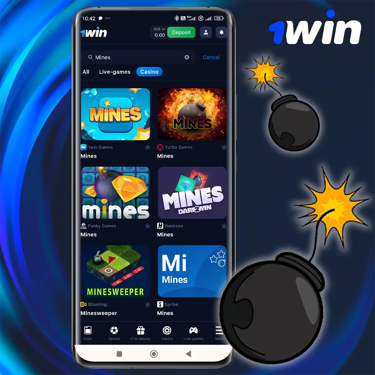 About 1Win Mines Game