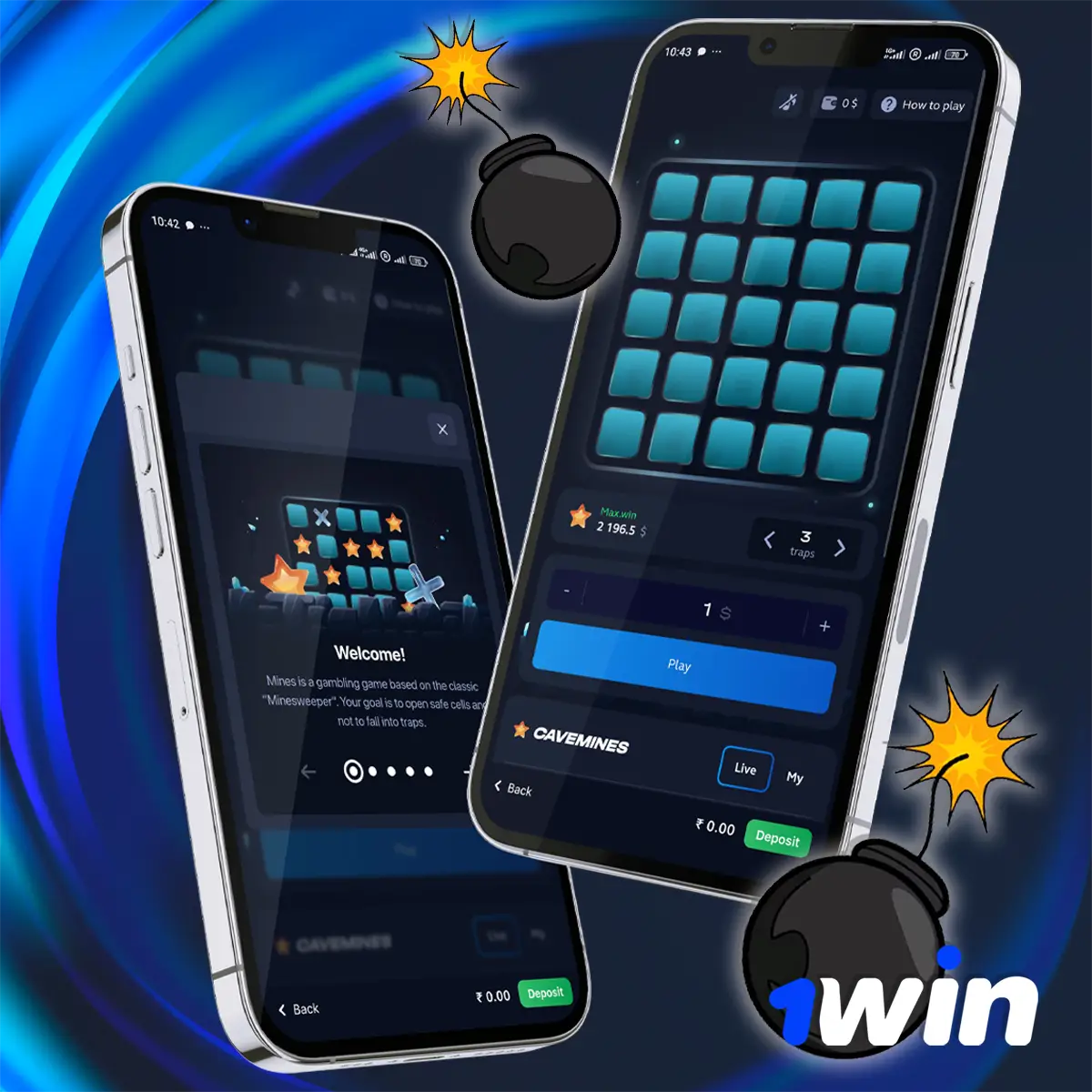 Start playing 1Win Mines