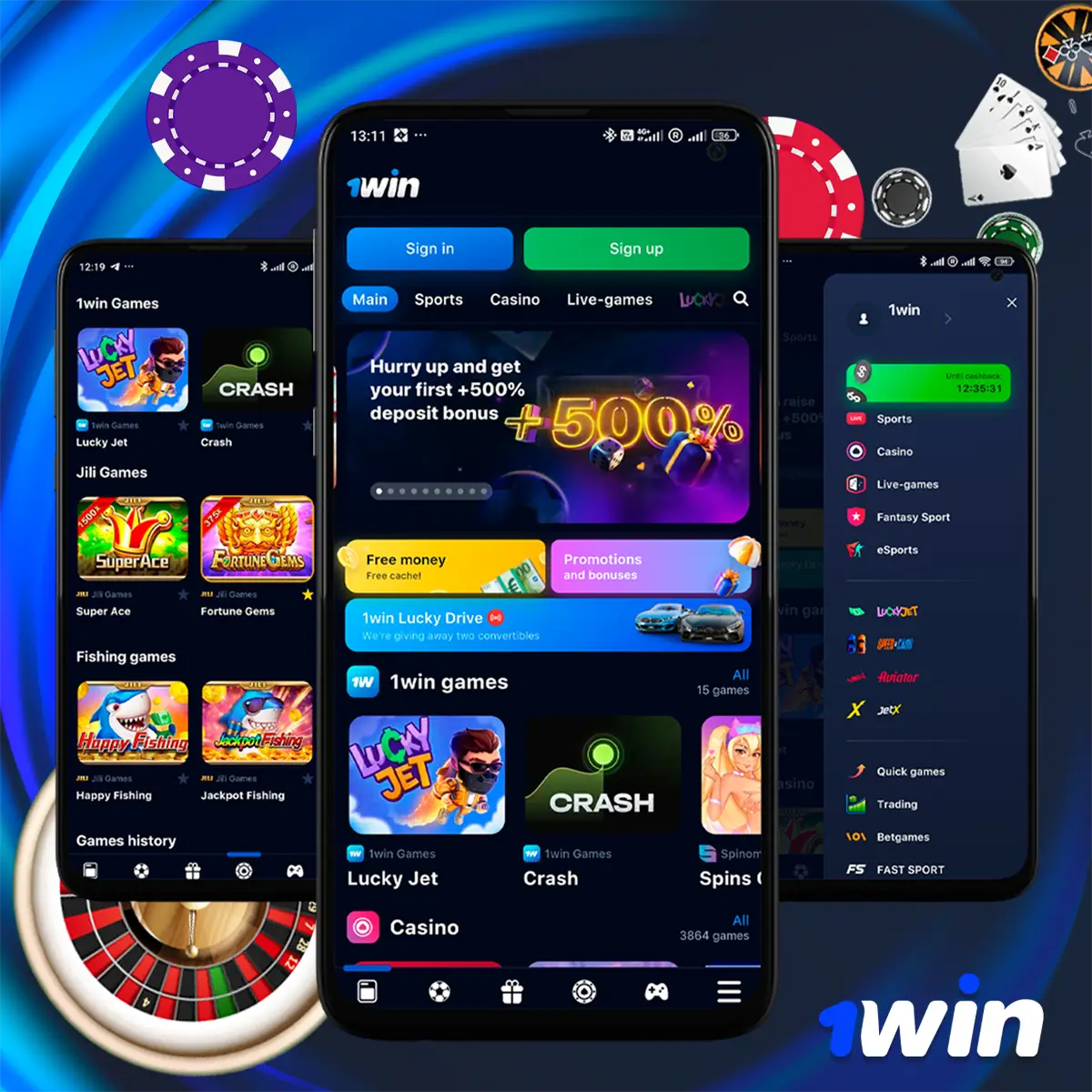 1Win India Casino games