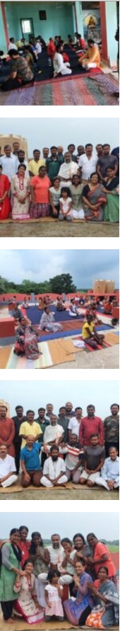 A vibrant collage featuring people of different backgrounds engaged in yoga, highlighting the beauty of movement and tranquility.