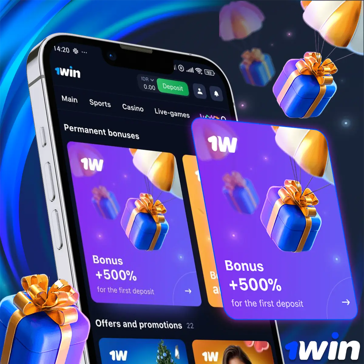 Generous welcome 1Win bonus