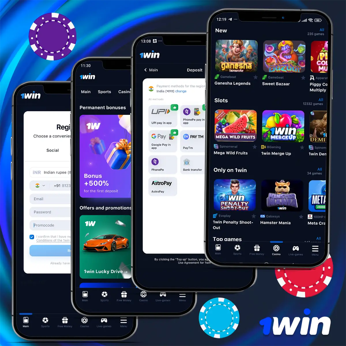 Start playing and be part of 1Win casino