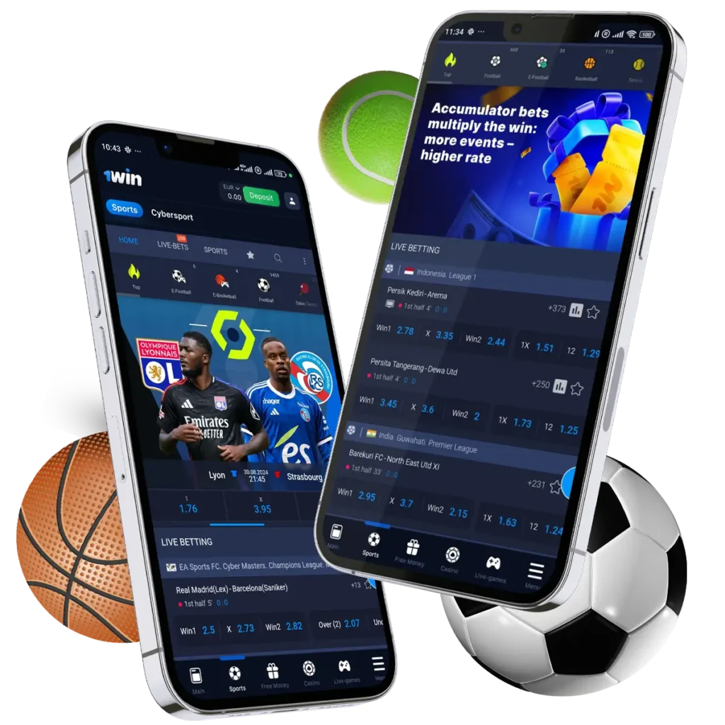 Betting in the 1win App