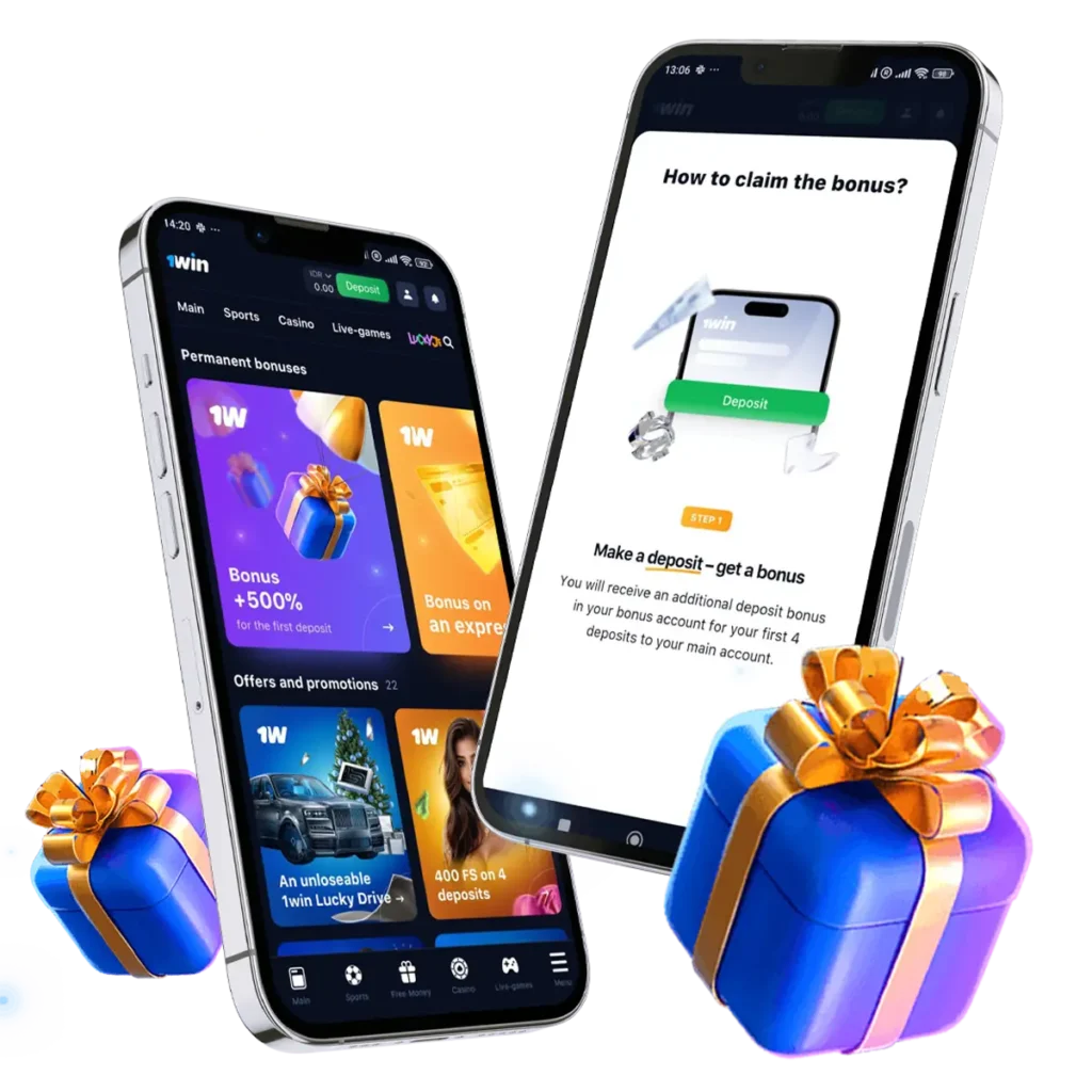 Bonuses and promotions in the 1win India App